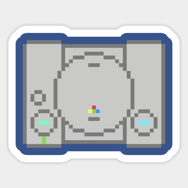 PlayStation Classic Retro Pixel Art Sticker by StebopDesigns